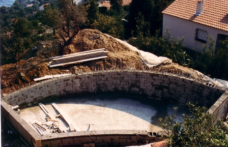 La structure d'une piscine