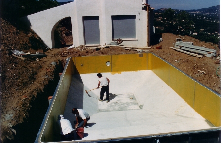 Structure d'une piscine